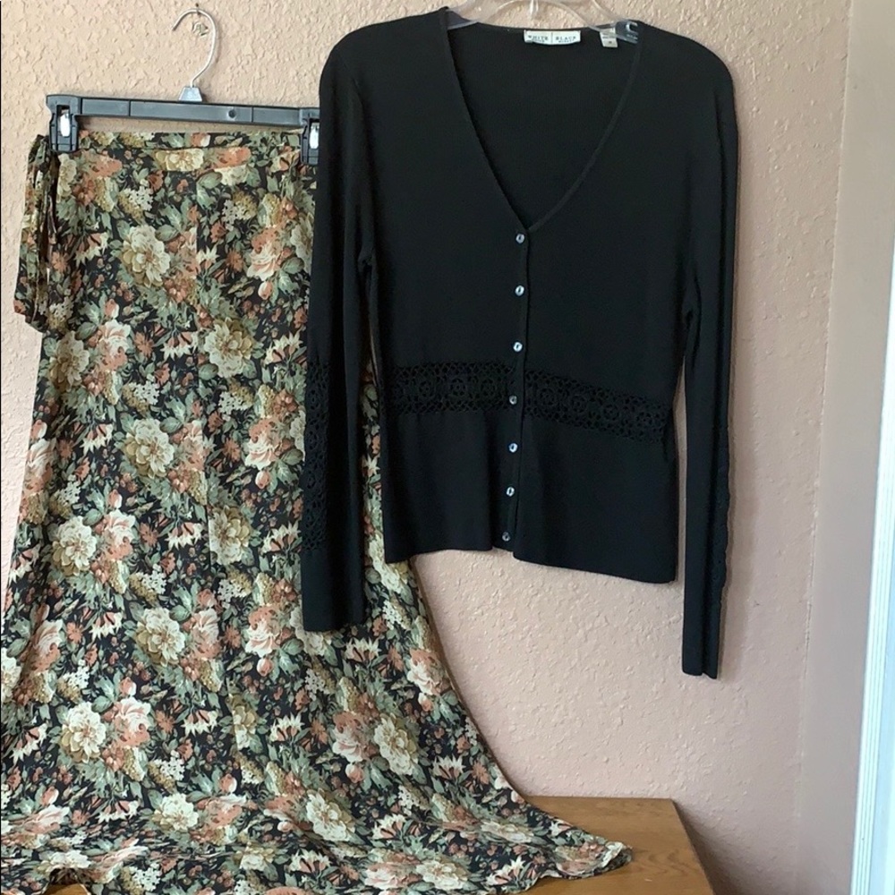 Floral rap around skirt.